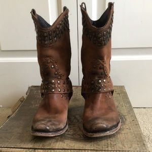 Liberty Black Leather Boots